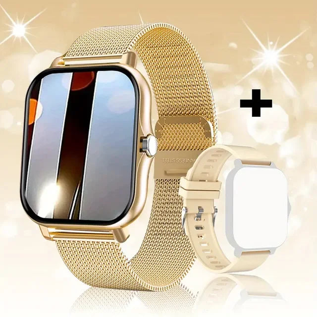 1,83 ''Sport Smart Uhr Fitness Uhr Gesundheit Monitor Wasserdichte Smartwatch Drahtlose Anruf Uhren für Männer Frauen IOS Android 2025
