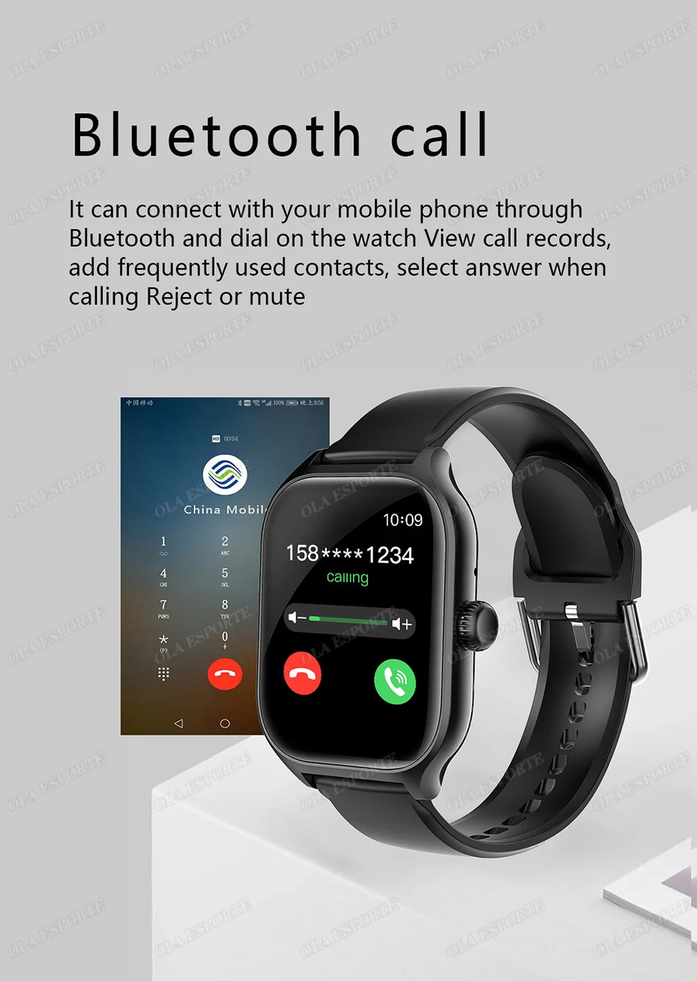 2026 Smartwatch Android iOS Telefon 2,01 Zoll Farbdisplay Bluetooth Anrufannahme Fitness-Uhr Tracker Smartwatch für Damen und Herren Neu