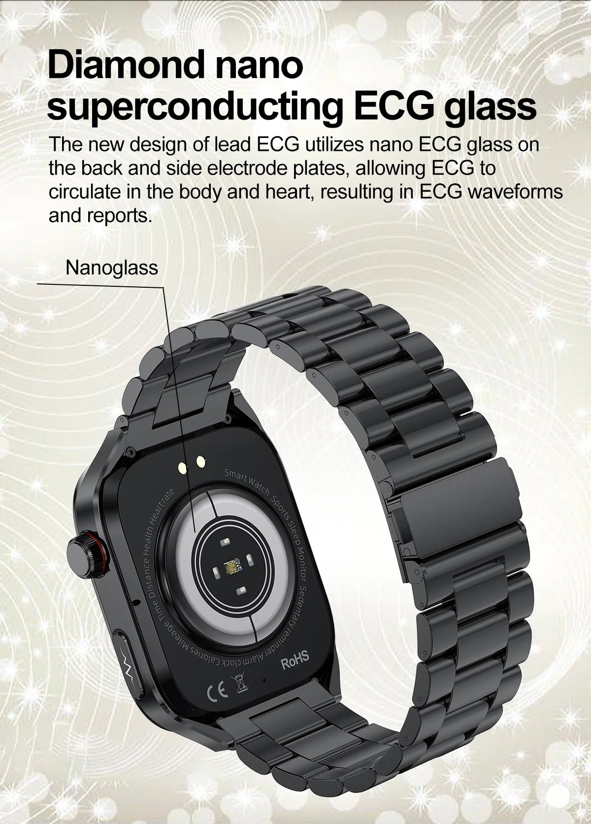 2025 neue Micro Körperliche Untersuchung Smart Uhr Für Männer Harnsäure Körper Fett Fünf Orgel Gesundheit Uhren Bluetooth Anruf SmartBracelet