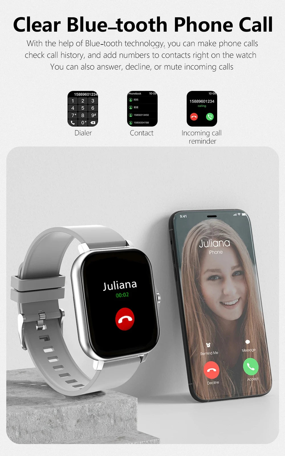LAXASFIT 2025, neue Herren-Smartwatch, Geschenk für Damen, voller Touchscreen, Sport-Fitness-Uhr, Bluetooth-Anruf, Smartwatch