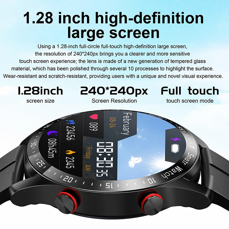 Sport-Smartwatch für Herren und Damen HD-Bildschirm EKG+PPG Bluetooth-Anruf GPS-Tracker Herzfrequenzmesser IP68 Wasserdicht SmartWatch 2026 Neu