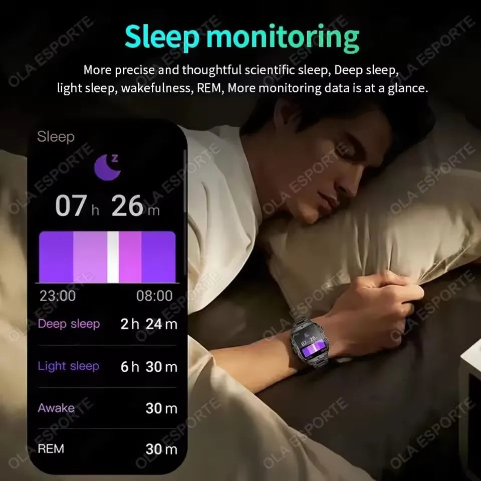 2026 Neue Robuste Militär-GPS-Smartwatch für Herren Bluetooth-Anruf Gesundheitsüberwachung Sport 5ATM Wasserdichte Smartwatches Mann Pk HW12