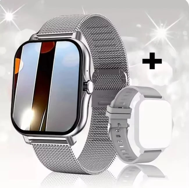 LAXASFIT 2025, neue Herren-Smartwatch, Geschenk für Damen, voller Touchscreen, Sport-Fitness-Uhr, Bluetooth-Anruf, Smartwatch