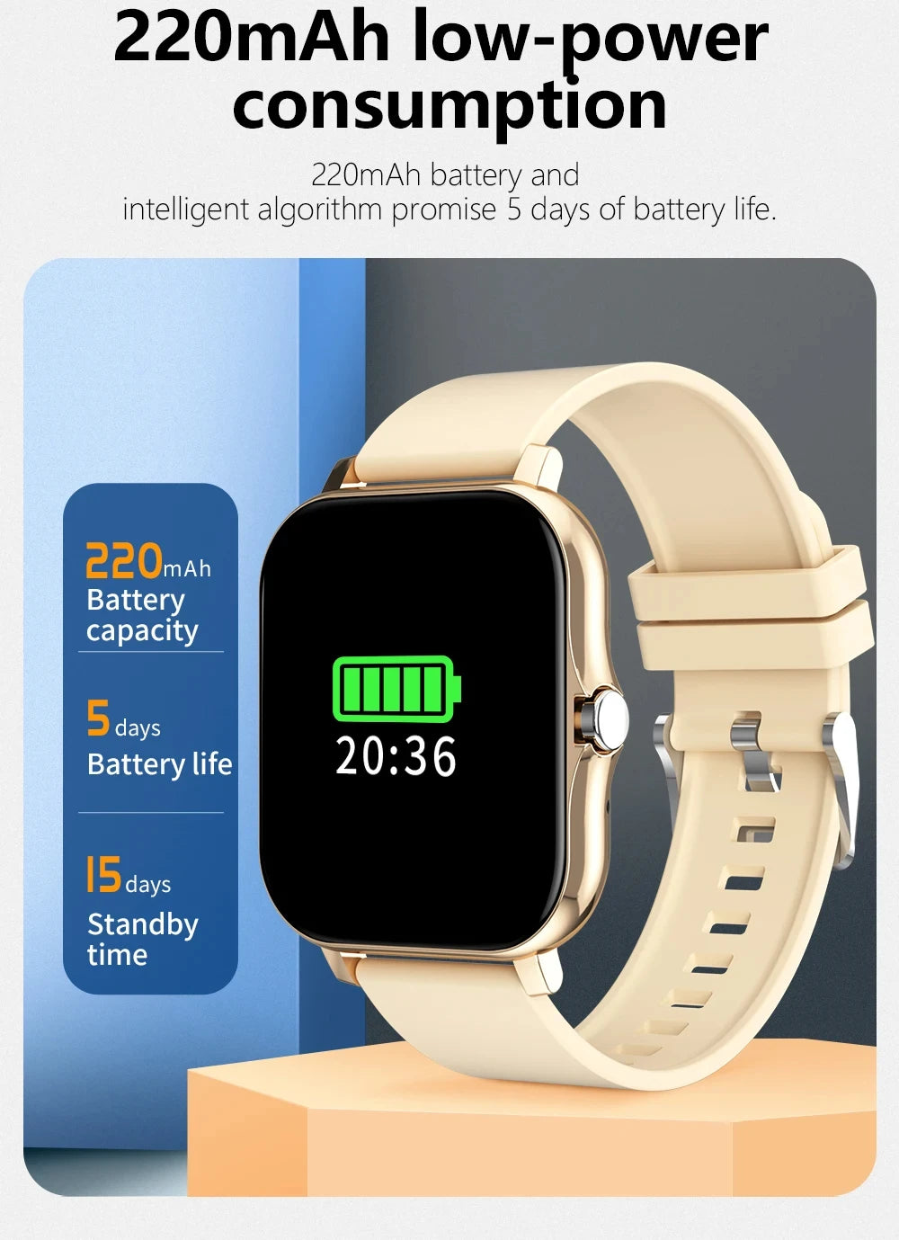 LAXASFIT 2025, neue Herren-Smartwatch, Geschenk für Damen, voller Touchscreen, Sport-Fitness-Uhr, Bluetooth-Anruf, Smartwatch