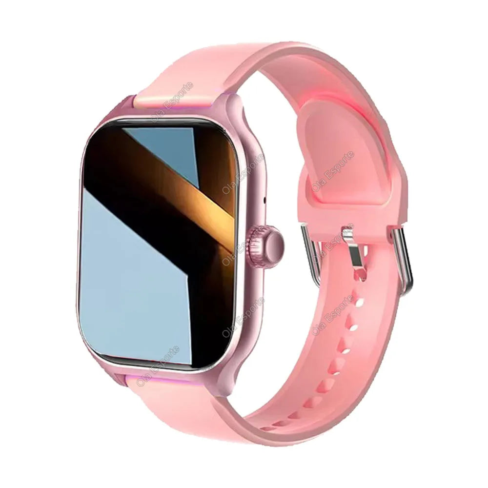 2026 Smartwatch Android iOS Telefon 2,01 Zoll Farbdisplay Bluetooth Anrufannahme Fitness-Uhr Tracker Smartwatch für Damen und Herren Neu