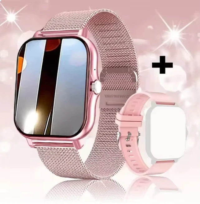 LAXASFIT 2025, neue Herren-Smartwatch, Geschenk für Damen, voller Touchscreen, Sport-Fitness-Uhr, Bluetooth-Anruf, Smartwatch