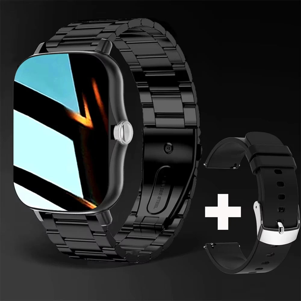 LAXASFIT 2025, neue Herren-Smartwatch, Geschenk für Damen, voller Touchscreen, Sport-Fitness-Uhr, Bluetooth-Anruf, Smartwatch