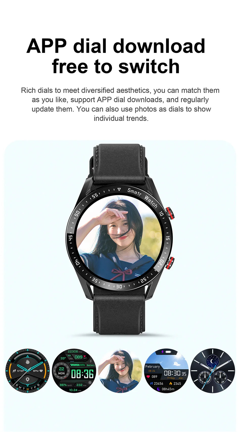 Sport-Smartwatch für Herren und Damen HD-Bildschirm EKG+PPG Bluetooth-Anruf GPS-Tracker Herzfrequenzmesser IP68 Wasserdicht SmartWatch 2026 Neu