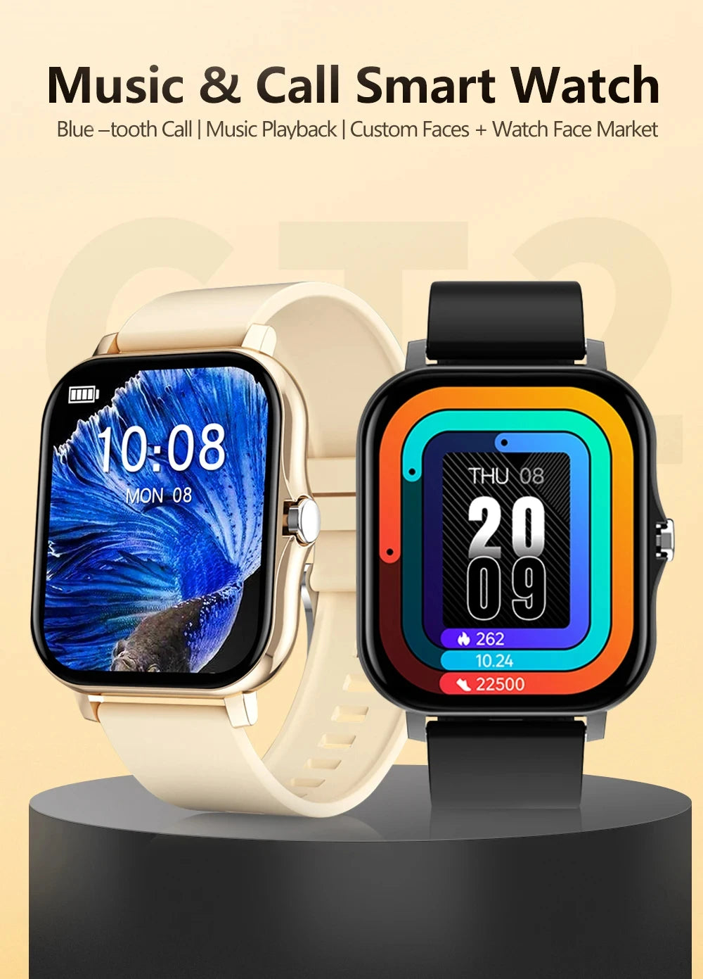 LAXASFIT 2025, neue Herren-Smartwatch, Geschenk für Damen, voller Touchscreen, Sport-Fitness-Uhr, Bluetooth-Anruf, Smartwatch