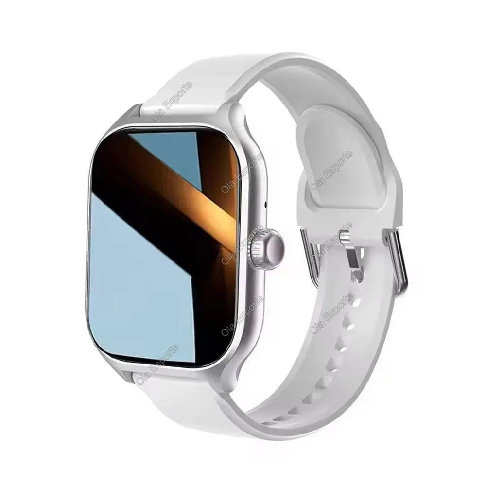 2026 Smartwatch Android iOS Telefon 2,01 Zoll Farbdisplay Bluetooth Anrufannahme Fitness-Uhr Tracker Smartwatch für Damen und Herren Neu